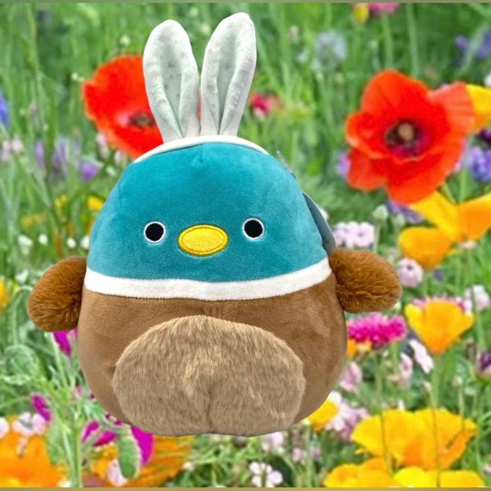 Squishmallows Daska Duck 8"  Bunny Ears Soft Pillow Plush Toy New With Tags
